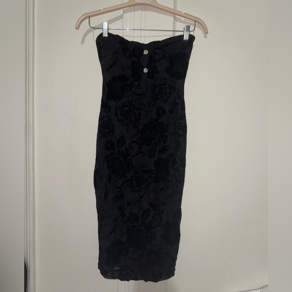 SHEIN SXY see through lace floral strapless dress - Picture 2 of 4